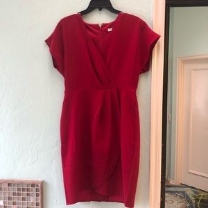 Red short sleeved London Style dress